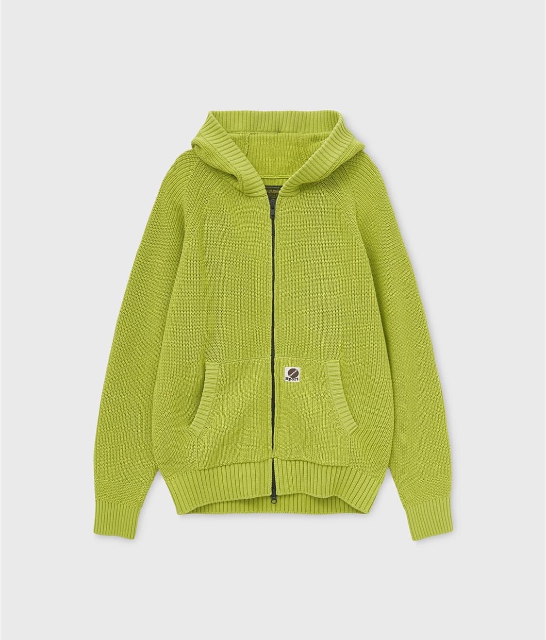 헤리티지플로스 코튼 집업 후디 Lime 상품이미지1