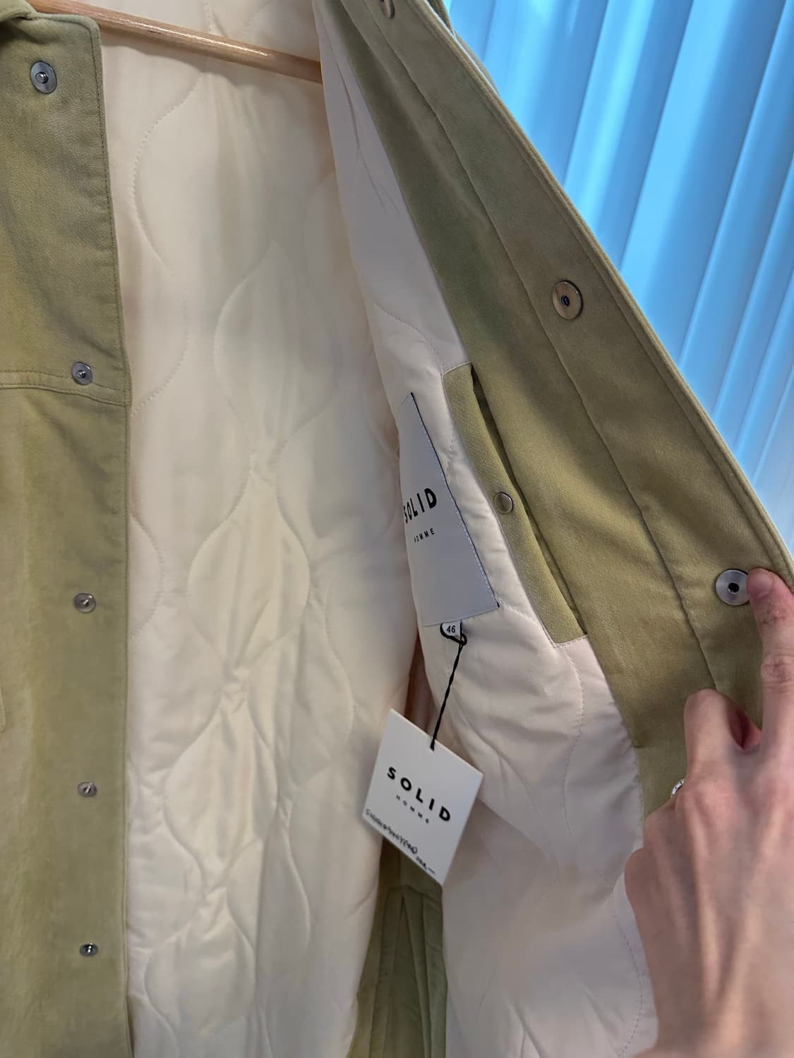 솔리드 옴므 패디드 셔츠 자켓 / 46 (105) 상품이미지3