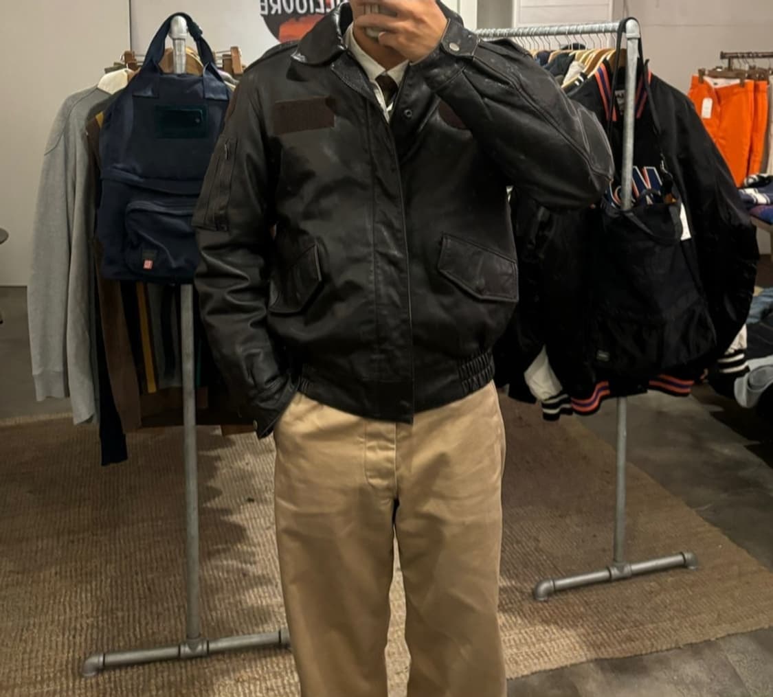 A-2 레더 플라이트 양가죽자켓 상품이미지2