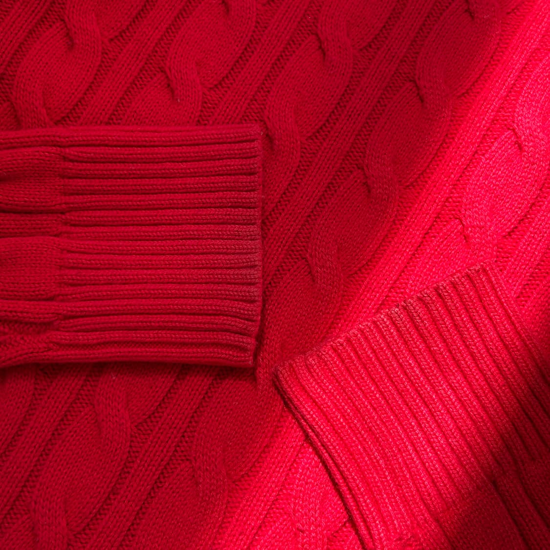 아베크롬비 레드 케이블 라운드넥 니트 상품이미지5