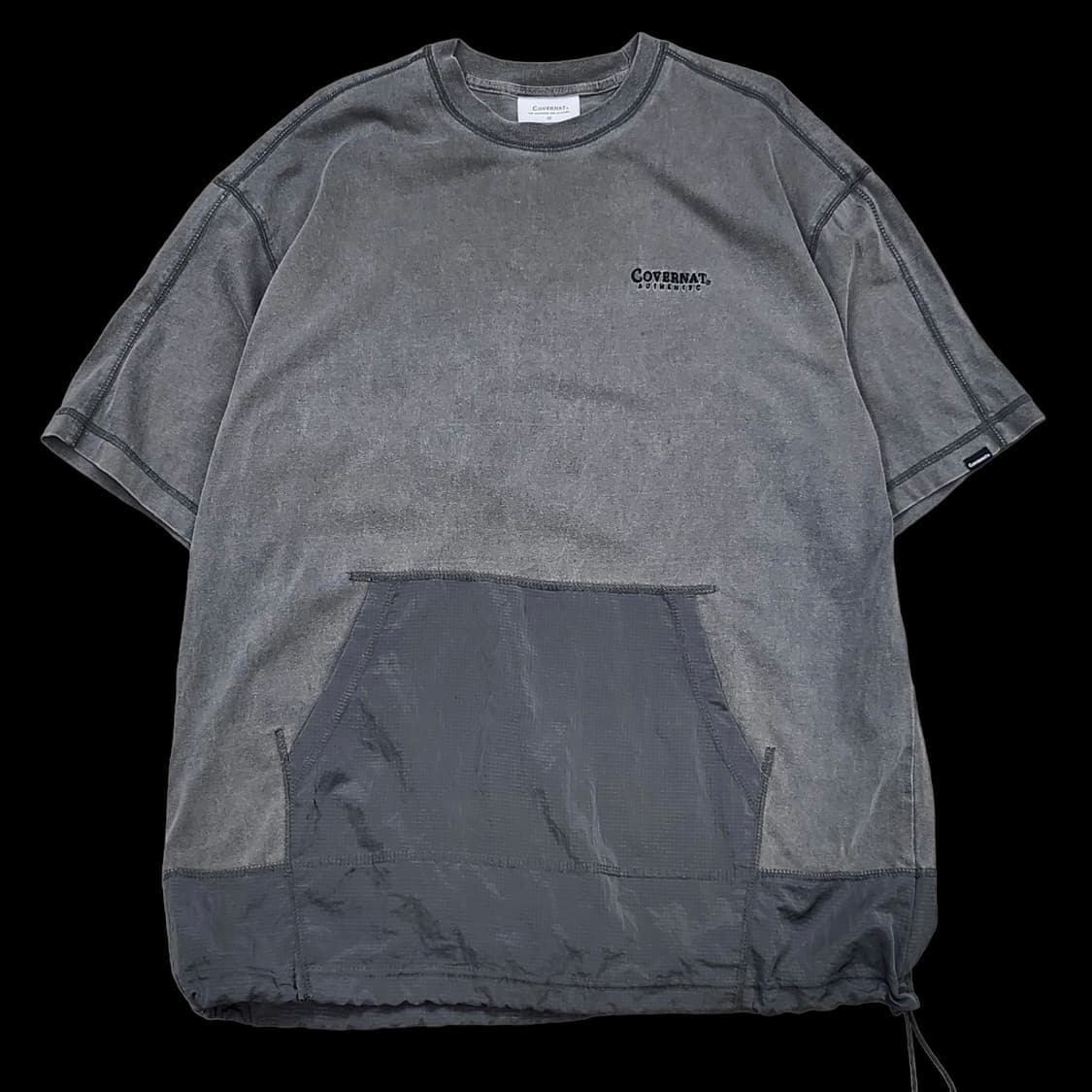 커버낫 피그먼트 나일론 포켓 반팔티 상품이미지1