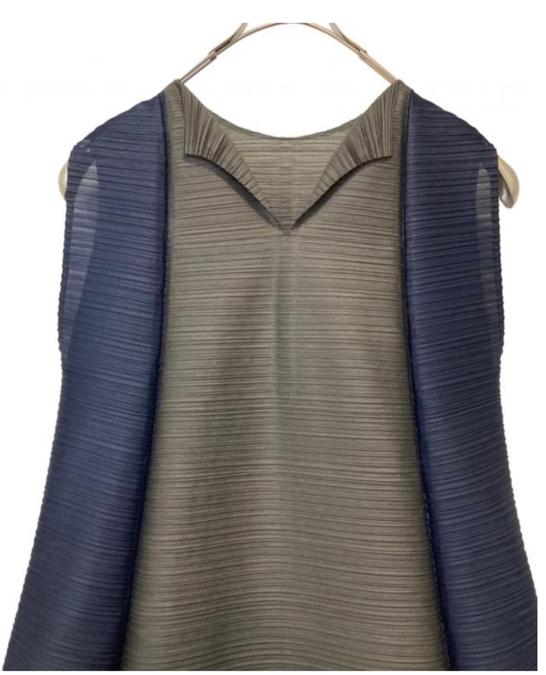 이세이미야케 플리츠플리즈 배색 슬리브리스 원피스(3/Free) 상품이미지4