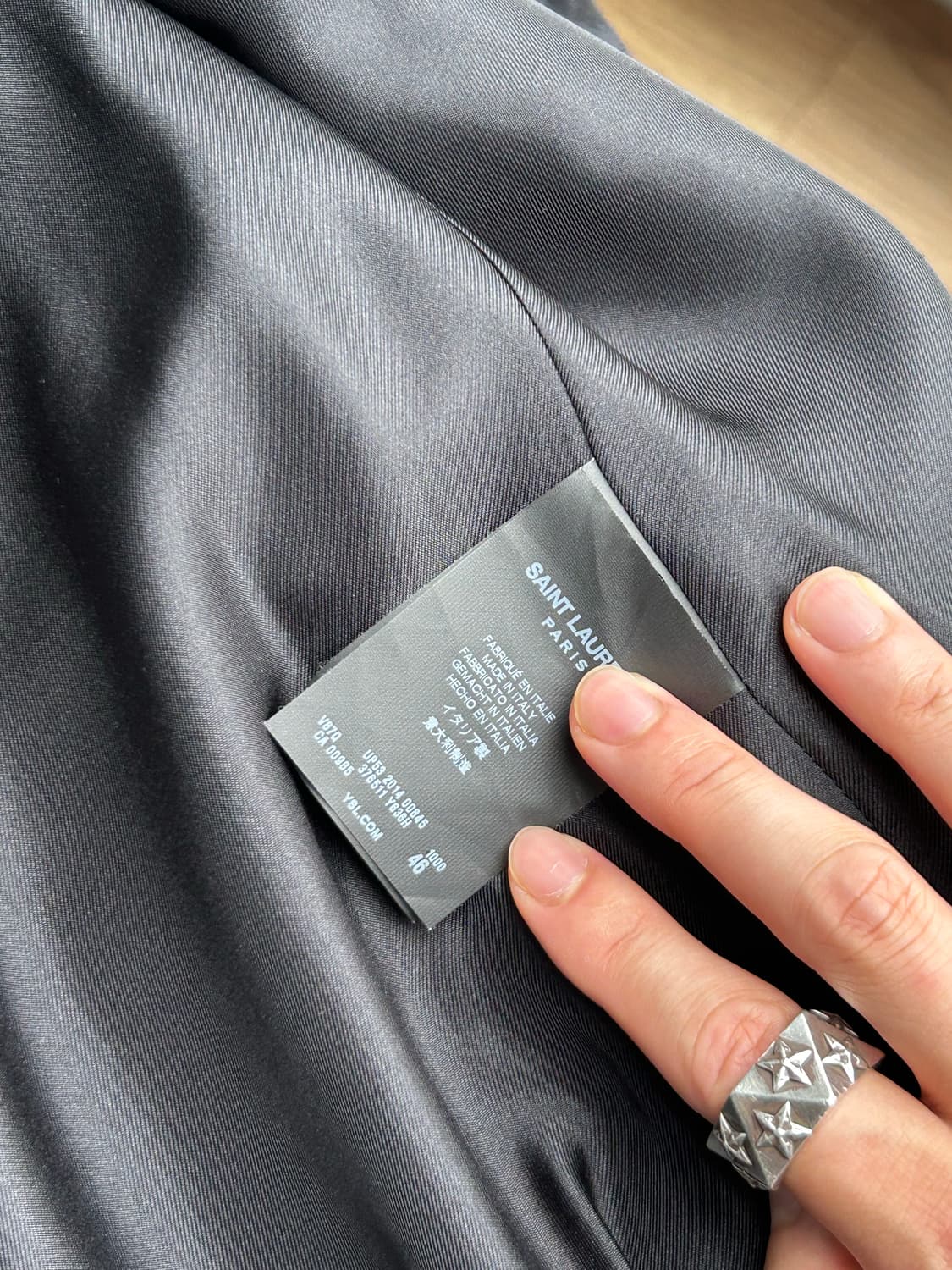 생로랑 에디시즌 레오파드 실크 자켓(46사이즈) 상품이미지6