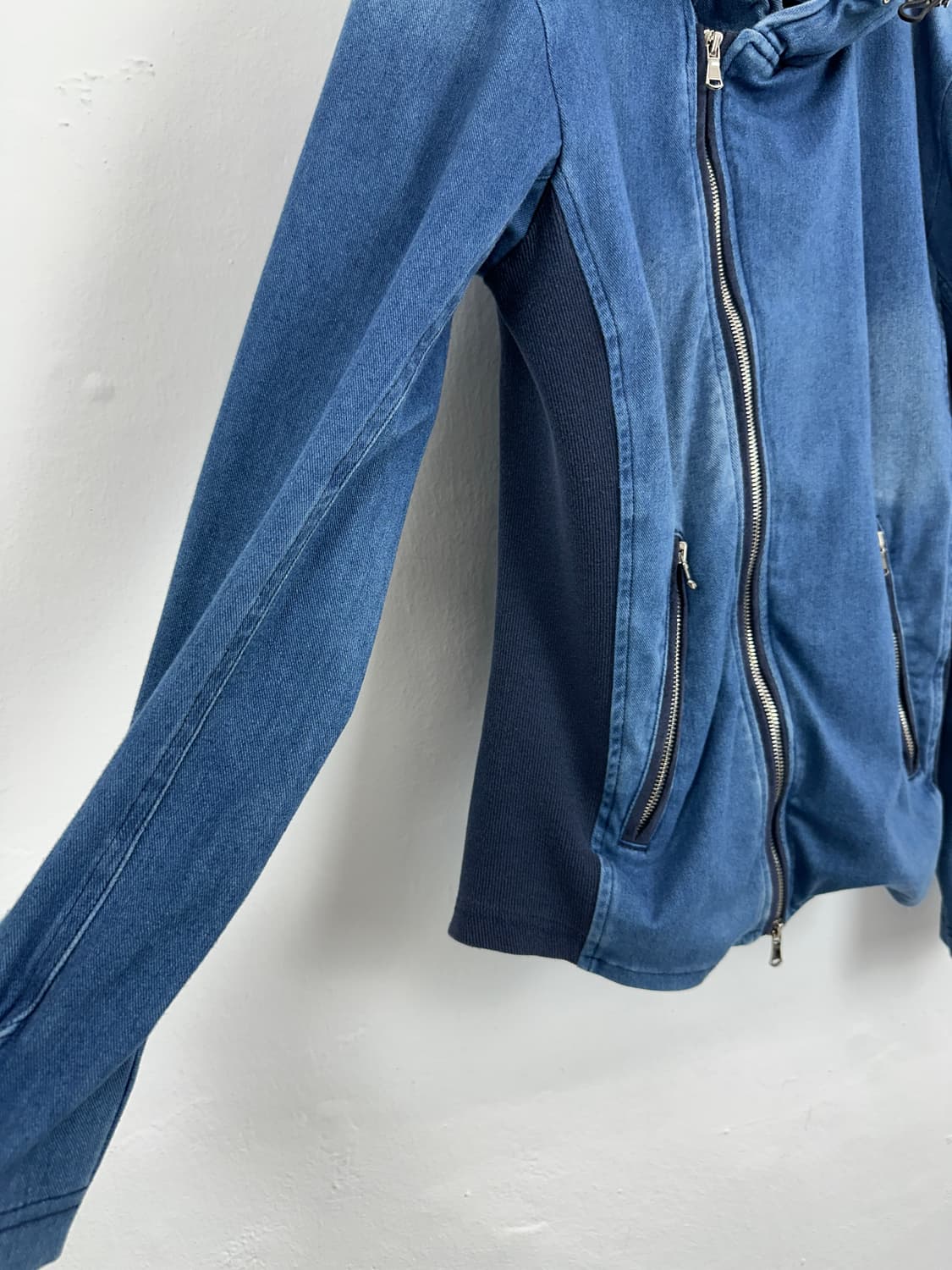 Custom Culture Asymmetric Zip Denim Hood 상품이미지6