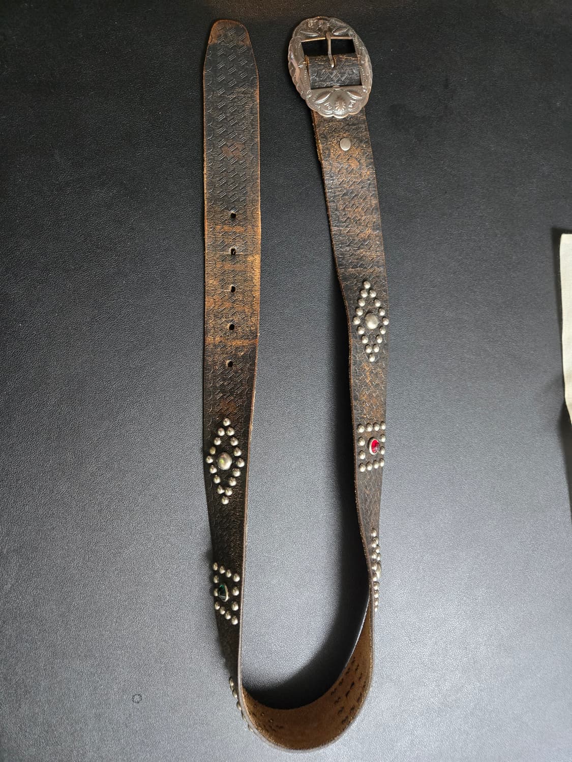 RRL 더블알엘 웨스턴 실버 버클 벨트 상품이미지2