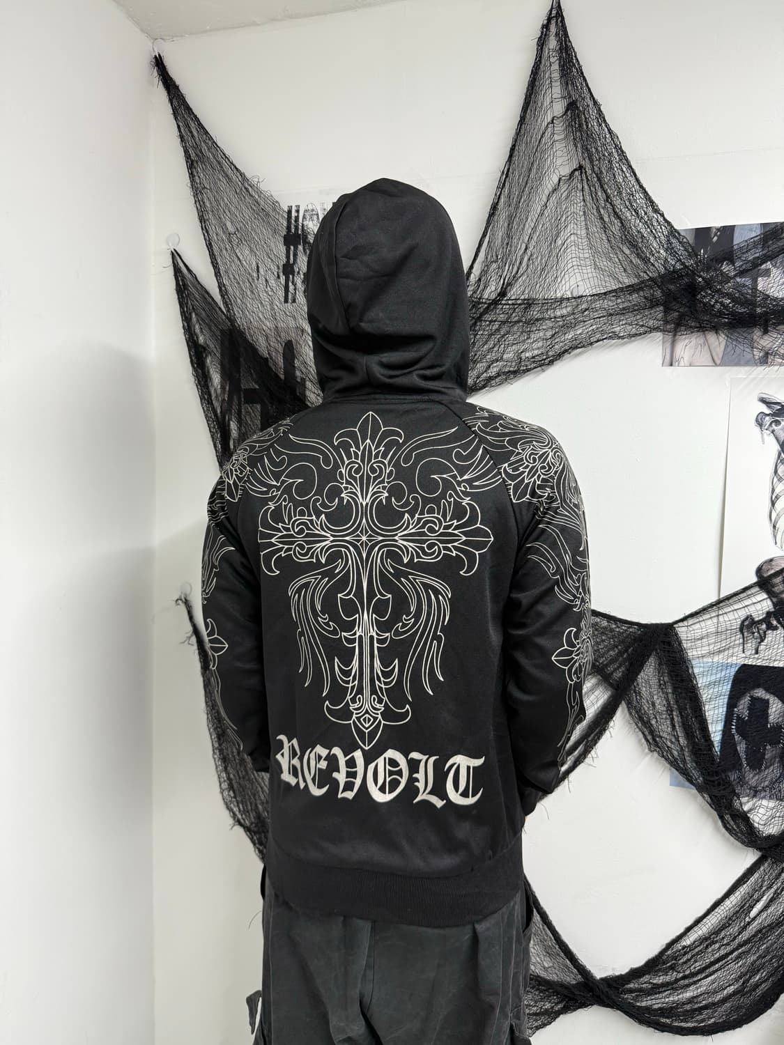 00s gothic mood hood zip up 상품이미지1