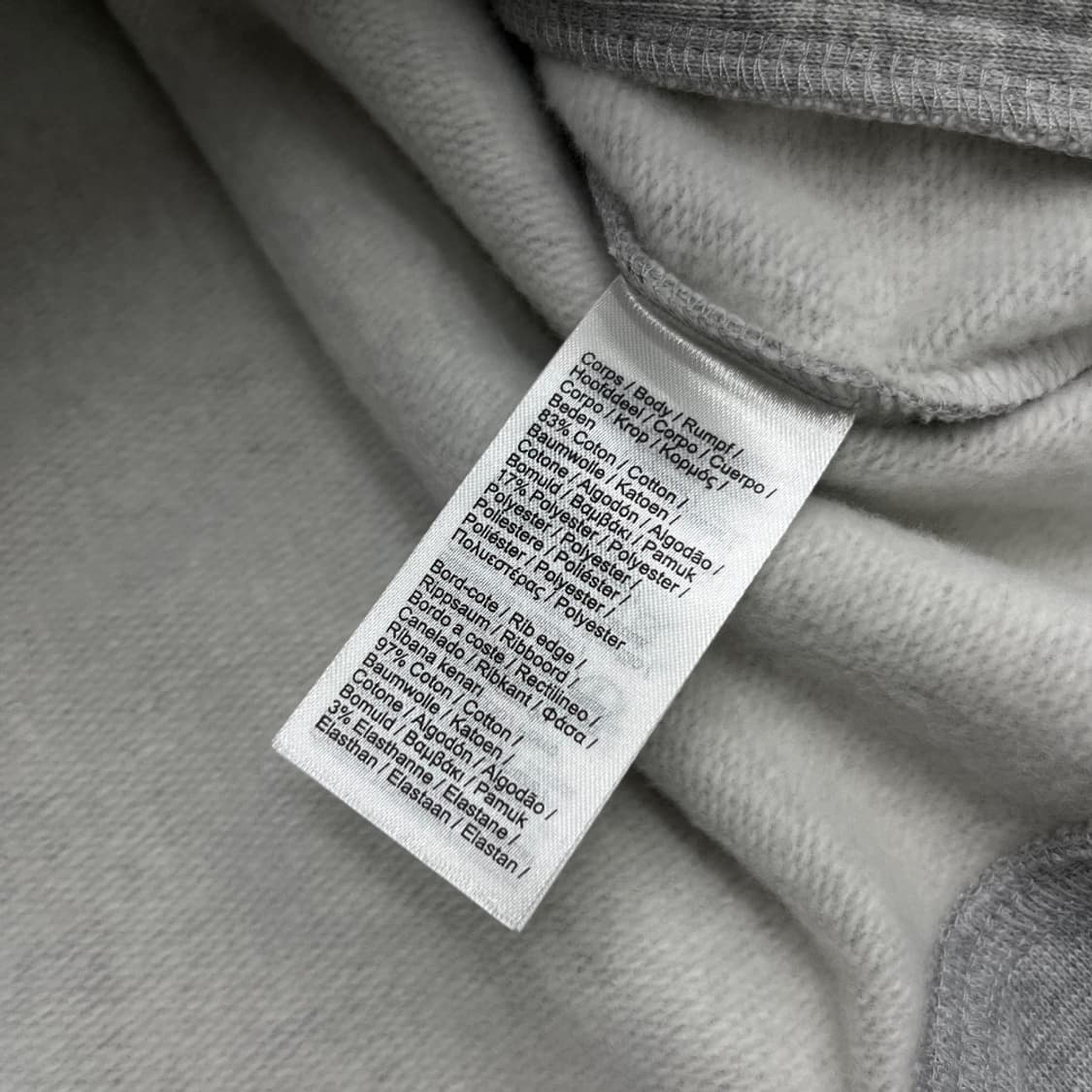 라코스테 로고 그레이 후드집업 XL 상품이미지5