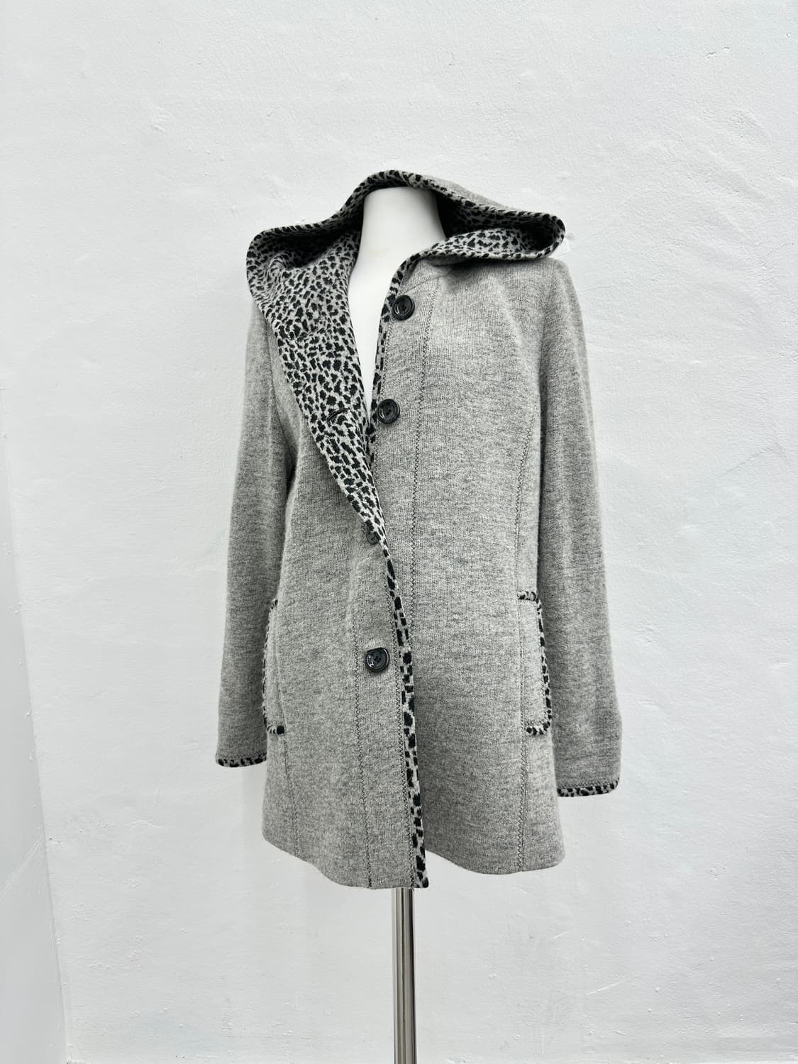 Vintage leopard knit jacket  상품이미지1