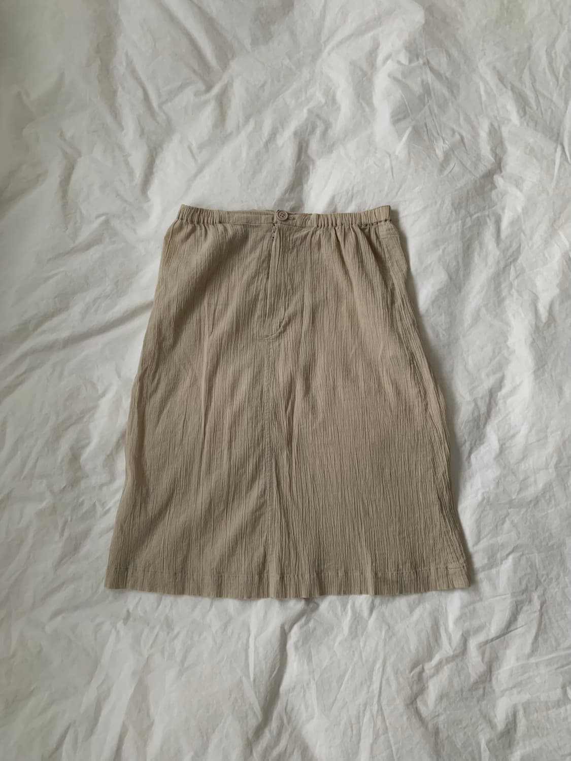 베이지 미디 스커트 상품이미지1