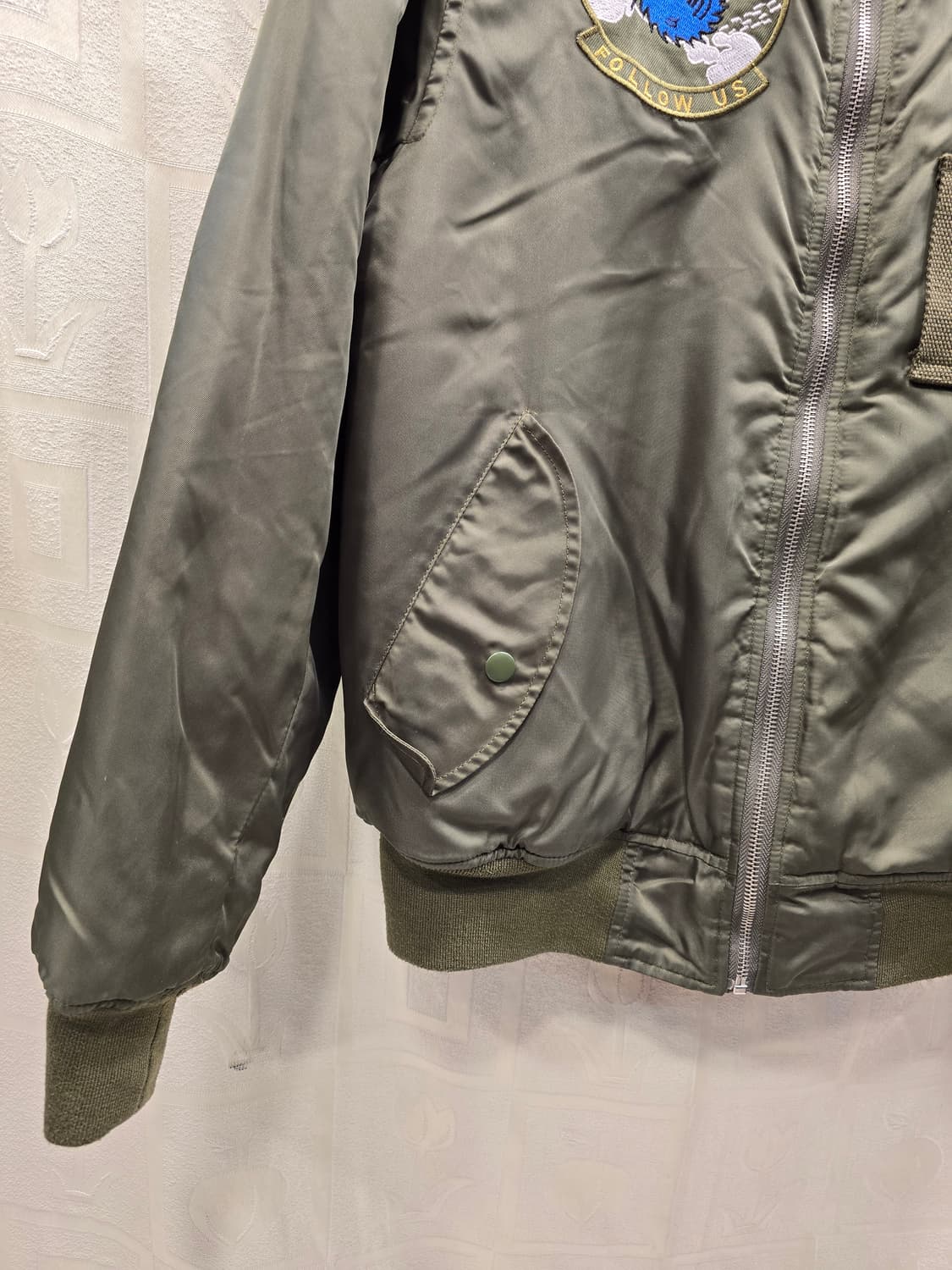 젠틀 ma-1 항공 점퍼 패딩점퍼 카키색 100 상품이미지4