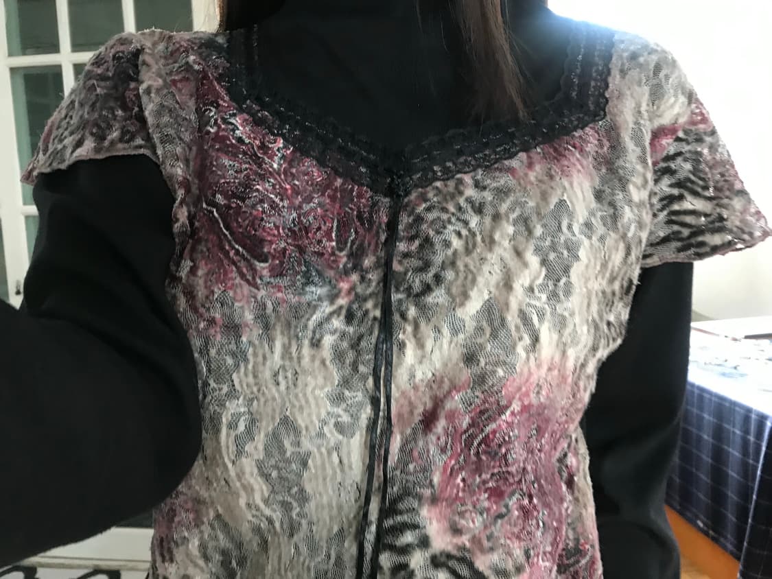 vintage pattern top 상품이미지3