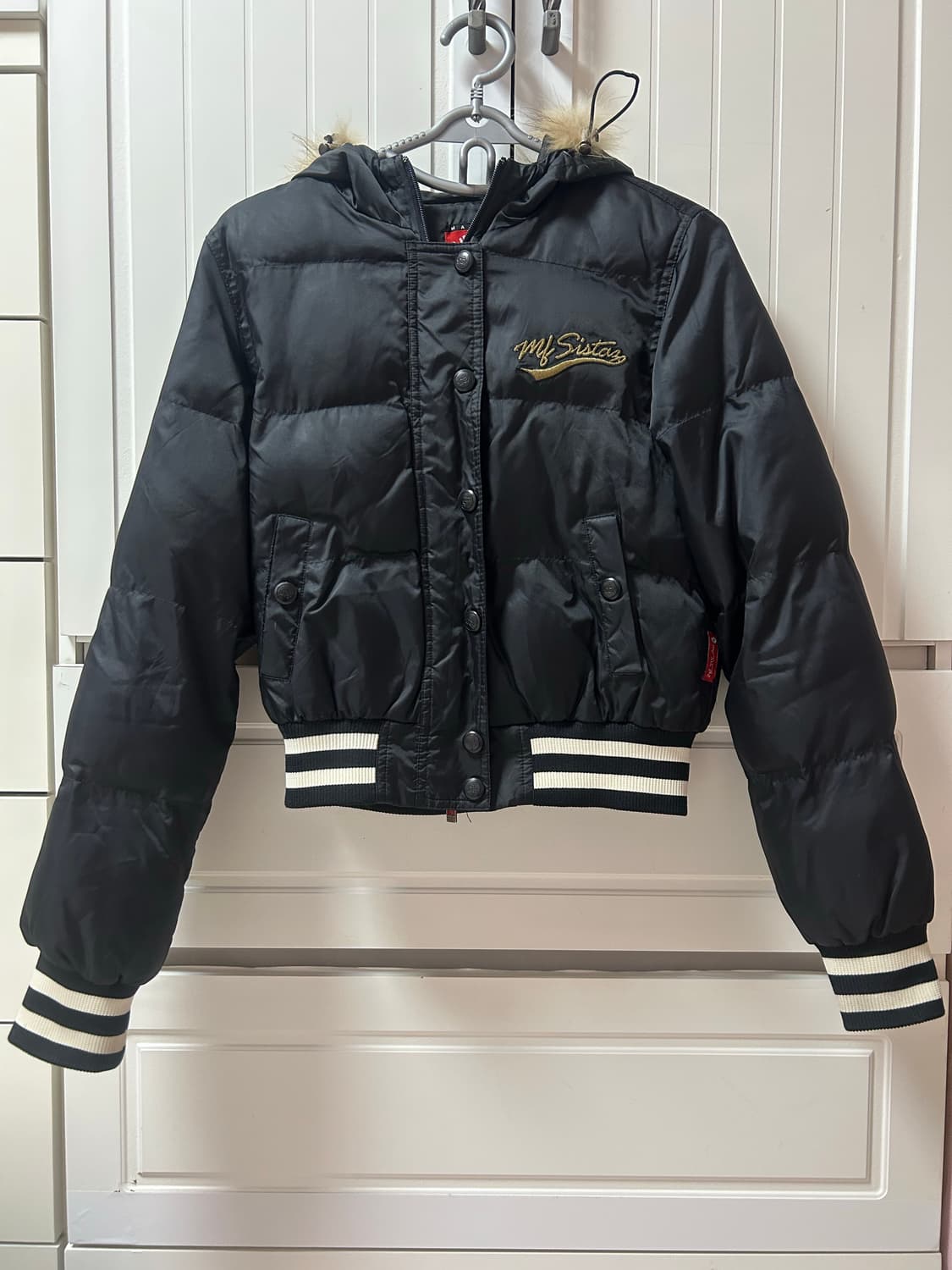 Y2K 블랙 패딩 일본 빈티지 reche 데스라이즈 shop502 상품이미지1