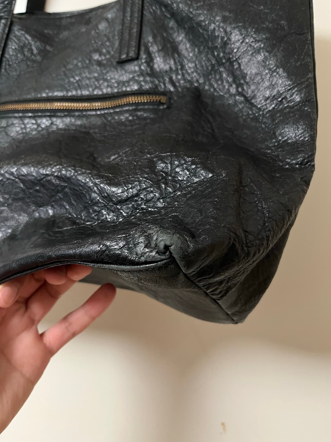 Hiroko koshino leather shoulder bag 상품이미지4