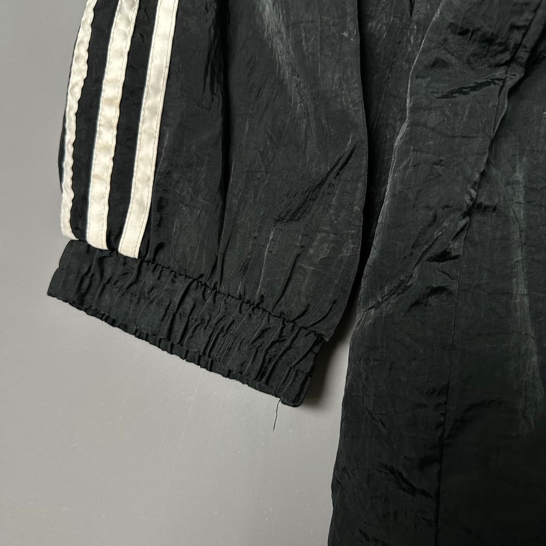 아디다스 후드 누빔 점퍼 바람막이 블랙 검흰 110 [011406] 상품이미지4