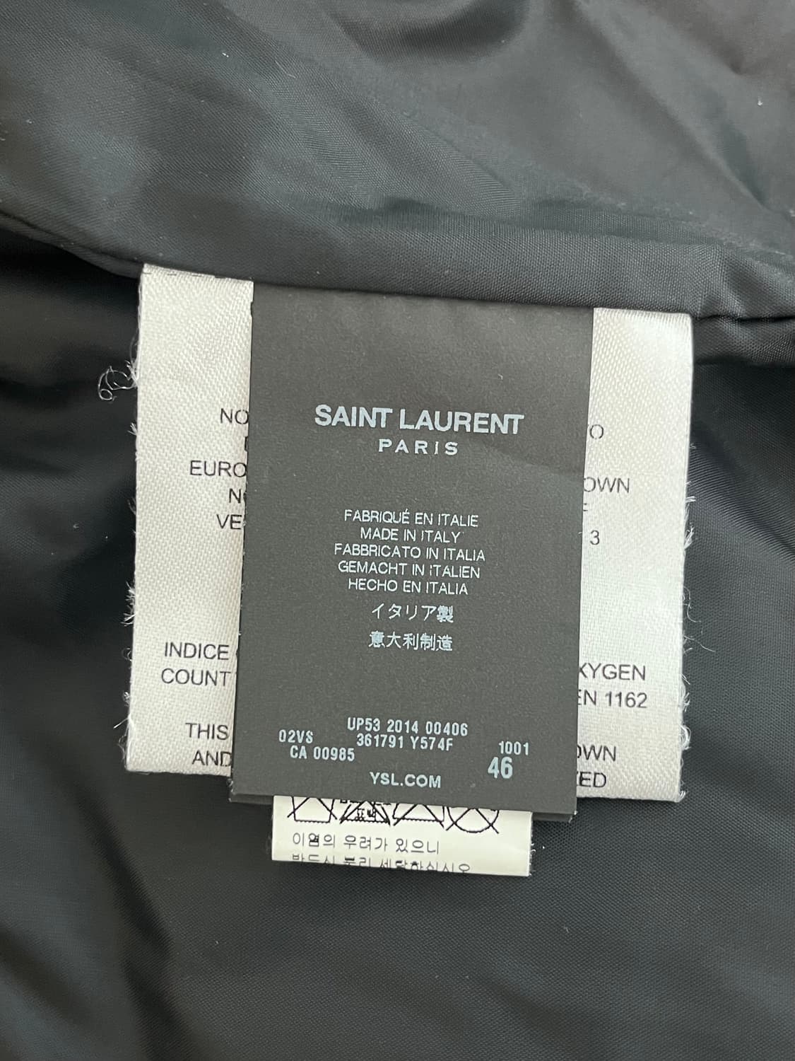 46) 생로랑 14FW 에디슬리먼 스터드 구스다운 패딩 상품이미지5