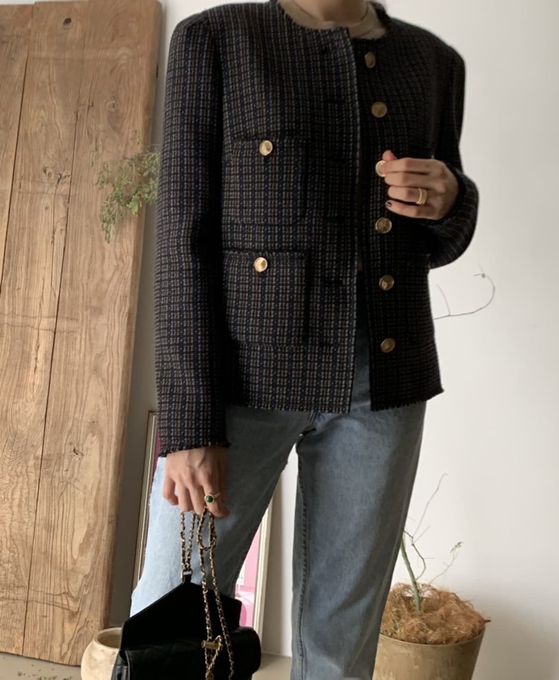 쎄모먼 매지컬 트위드 자켓  상품이미지2