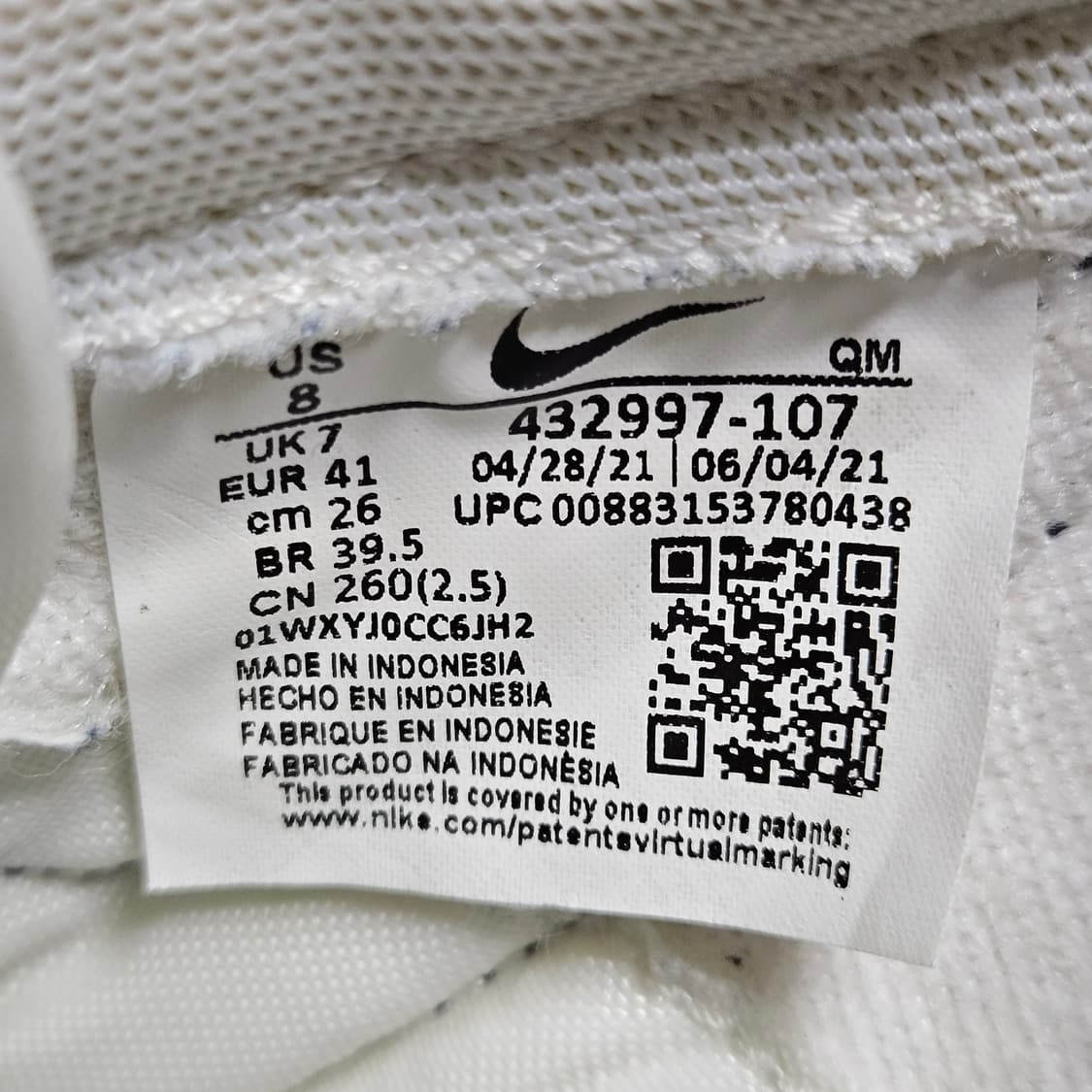 260 ) 나이키 킬샷2 레더 화이트 네이비 상품이미지5