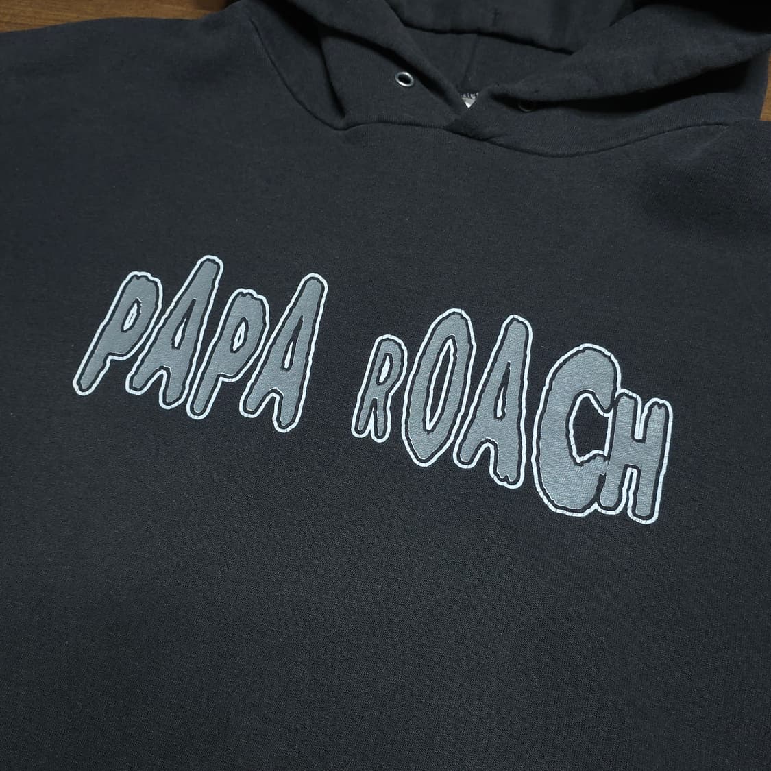 [2XL]90s 빈티지 밴드티 papa roach 파파로치 후드티 헤인즈 상품이미지3