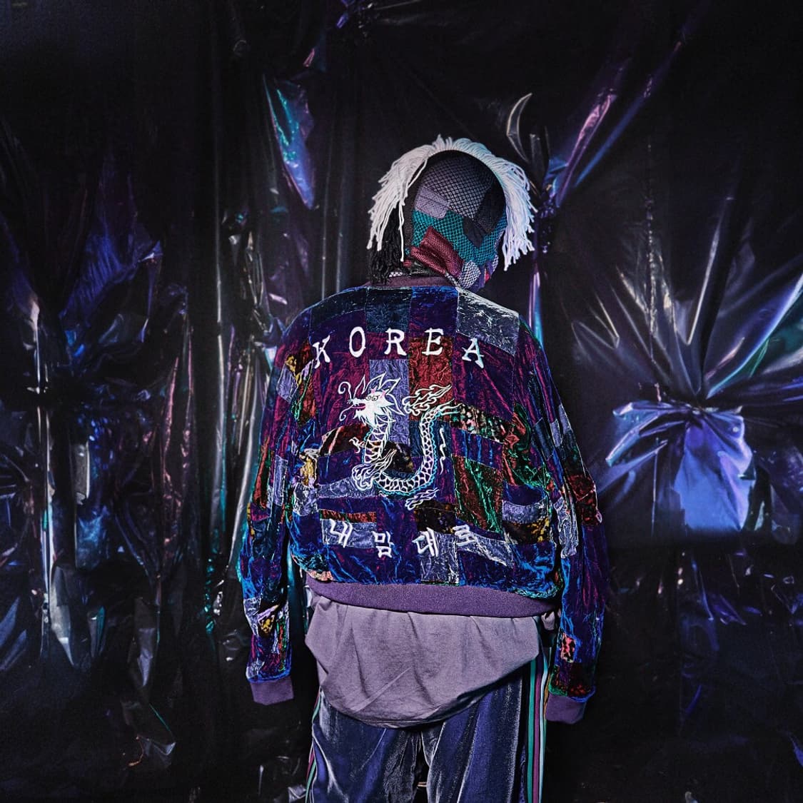 99%IS 나인티나인퍼센트이즈 바조우 블록 벨벳 드래곤 자켓 105 상품이미지2