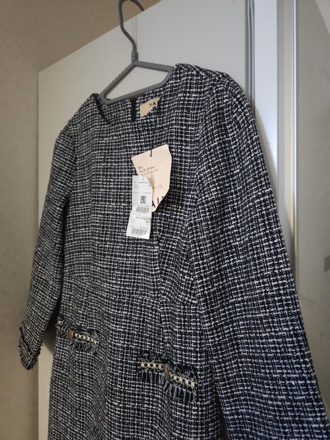 새상품)나인 아뜰리에 트위드 미니원피스 상품이미지2