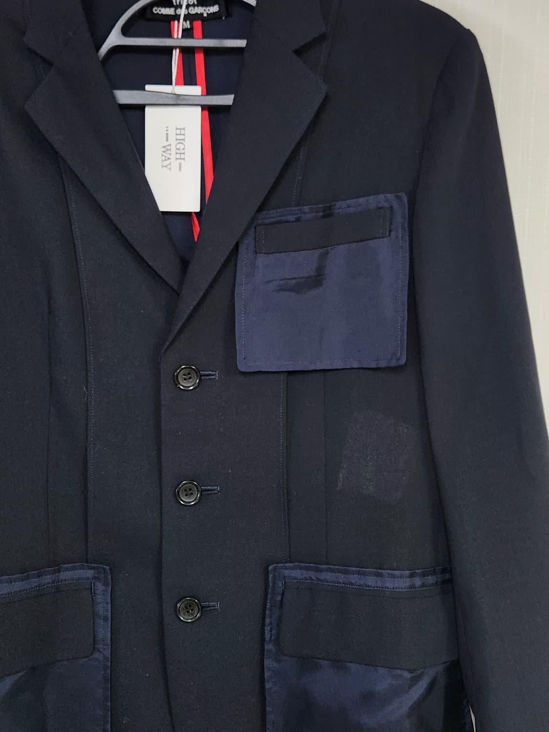 꼼데가르송 트리콧 블레이저 자켓 상품이미지3