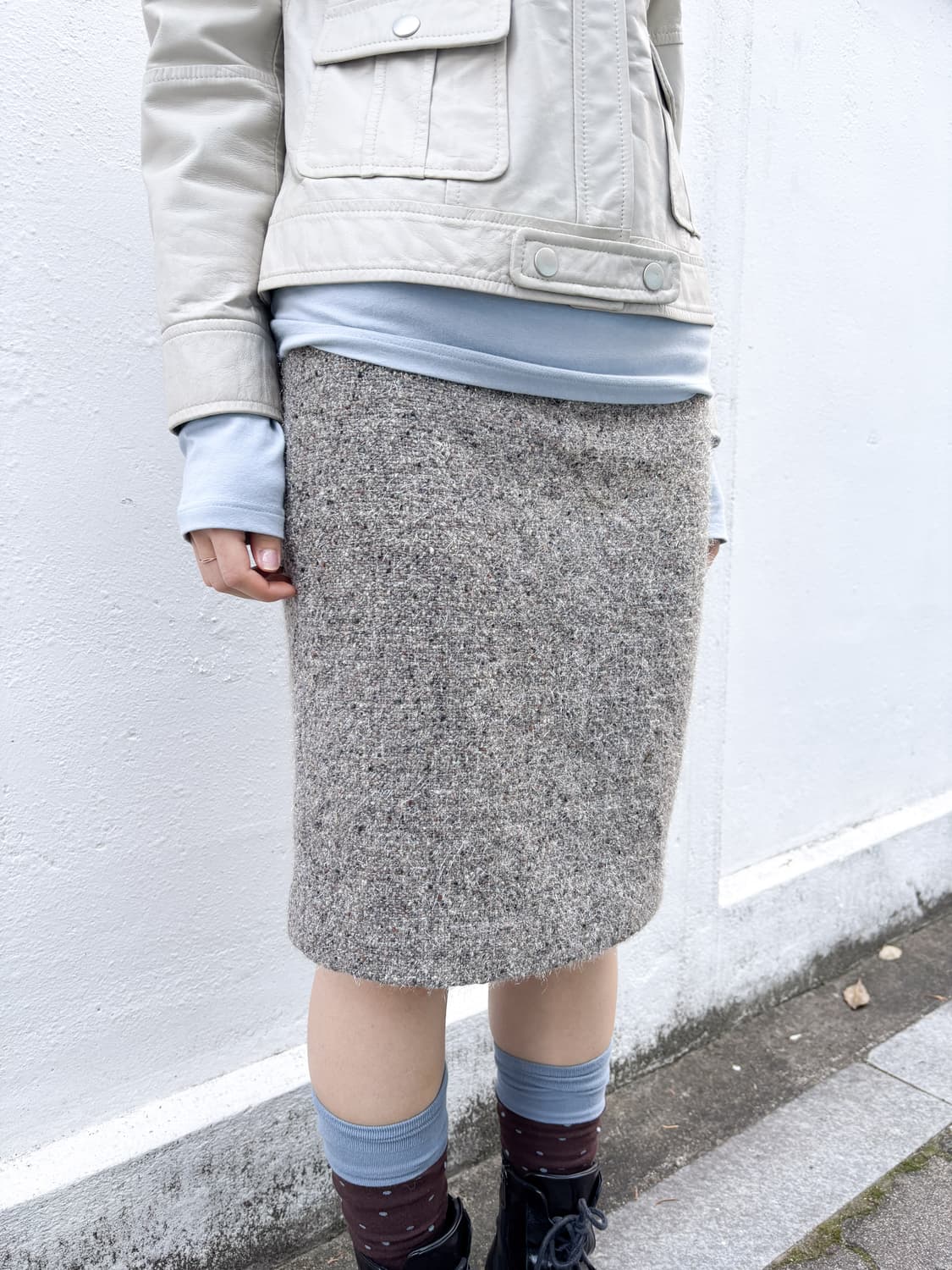 아르마니 트위드 스커트 상품이미지1