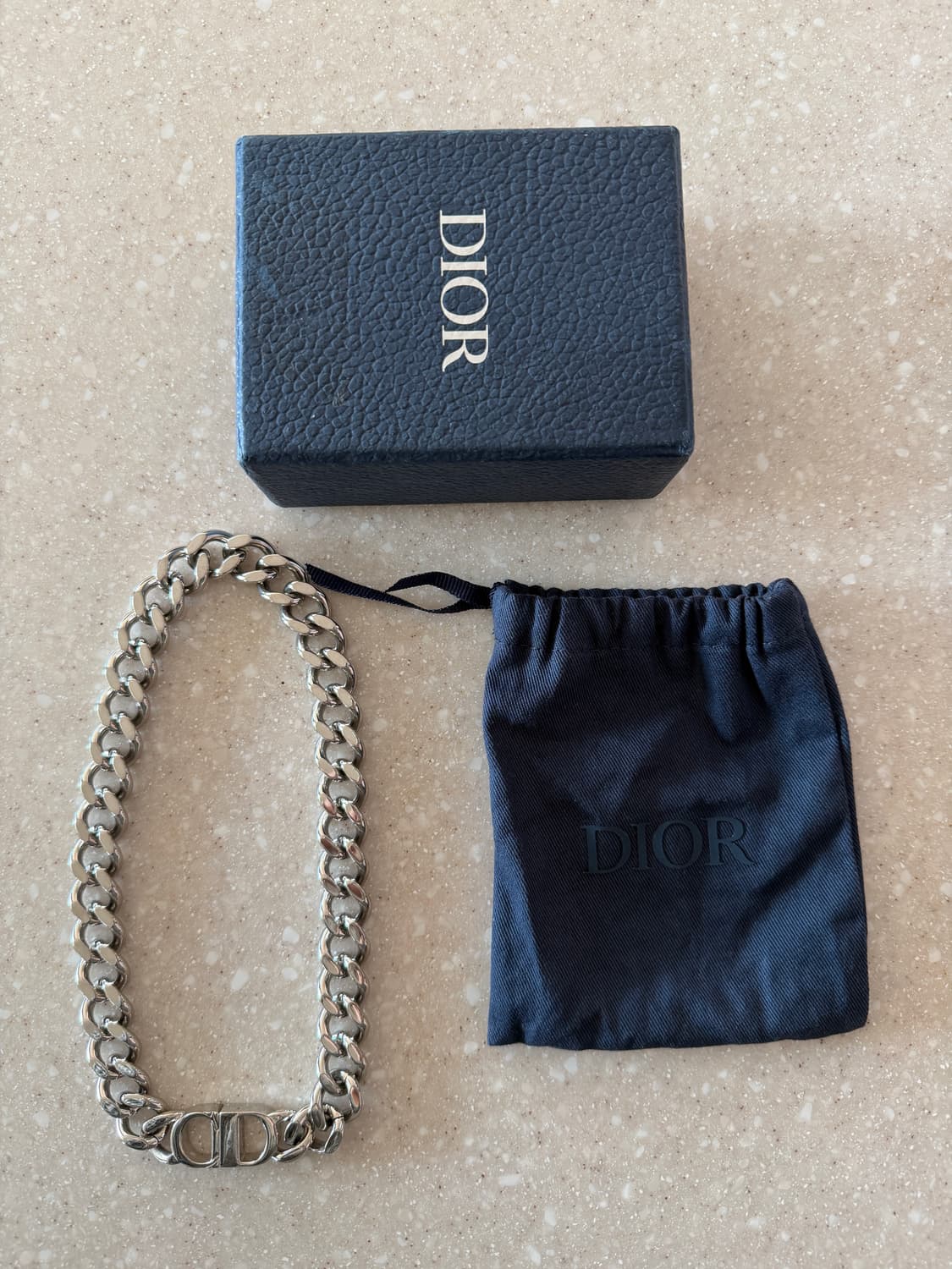 디올 CD Icon 체인 링크 목걸이 상품이미지3