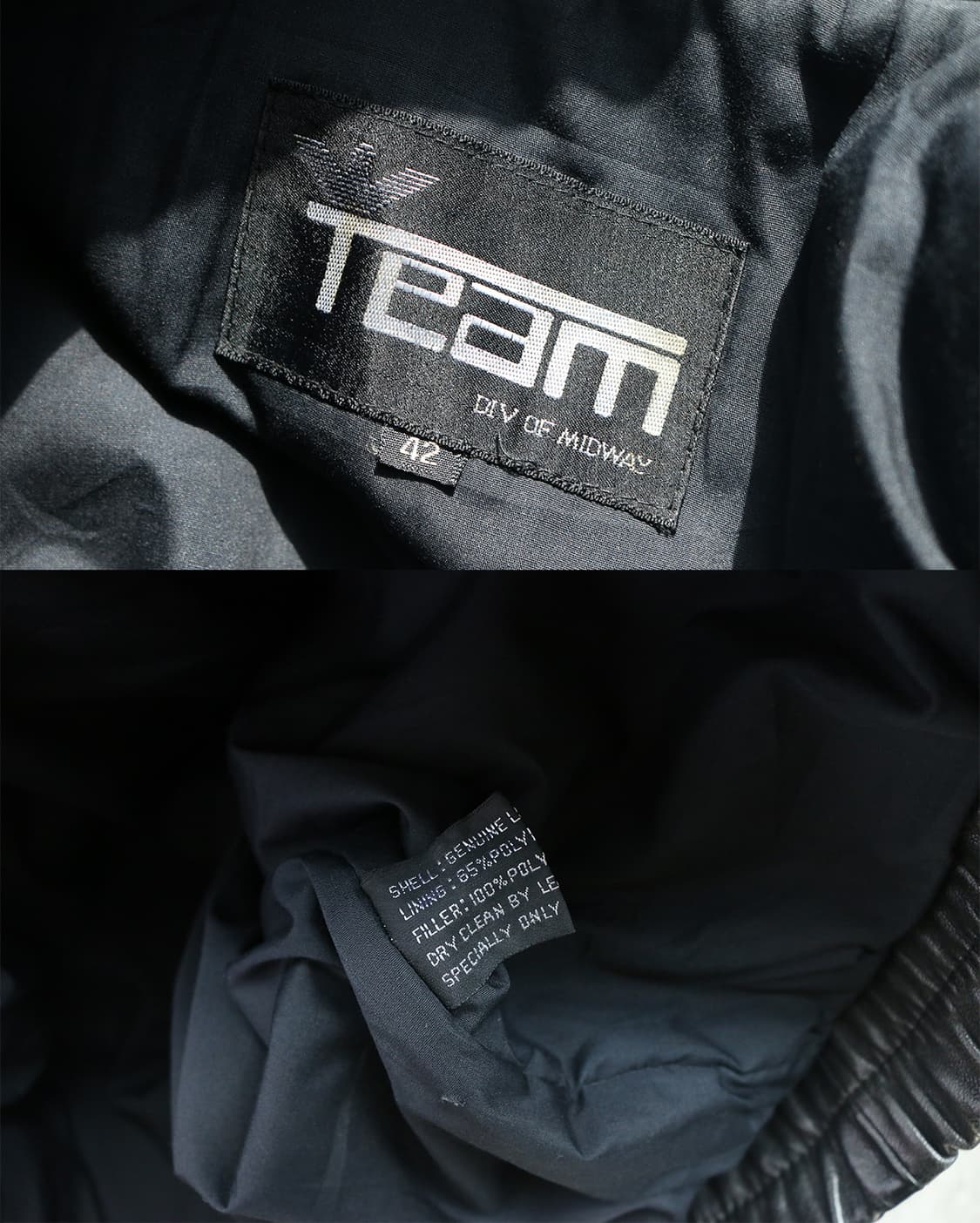 빈티지 블랙 레더 봄버 자켓 상품이미지9