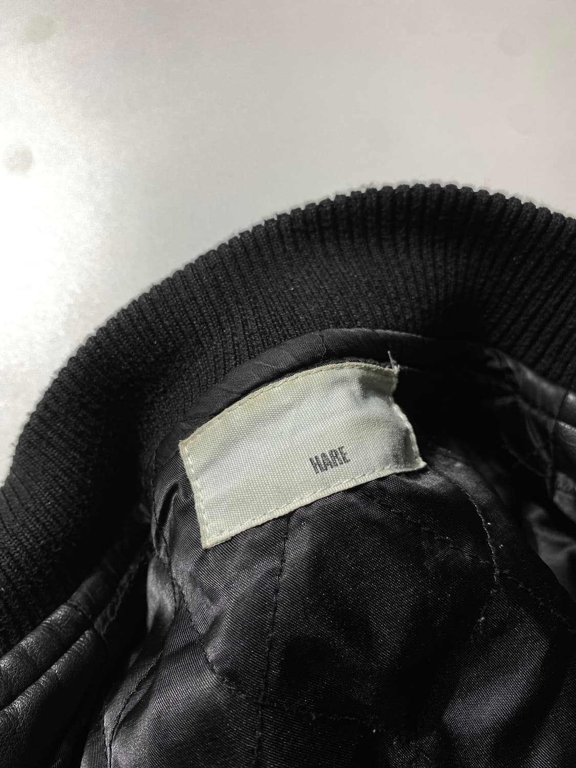 [M] HARE 하레 재팬 울 레더 바시티 자켓 상품이미지7