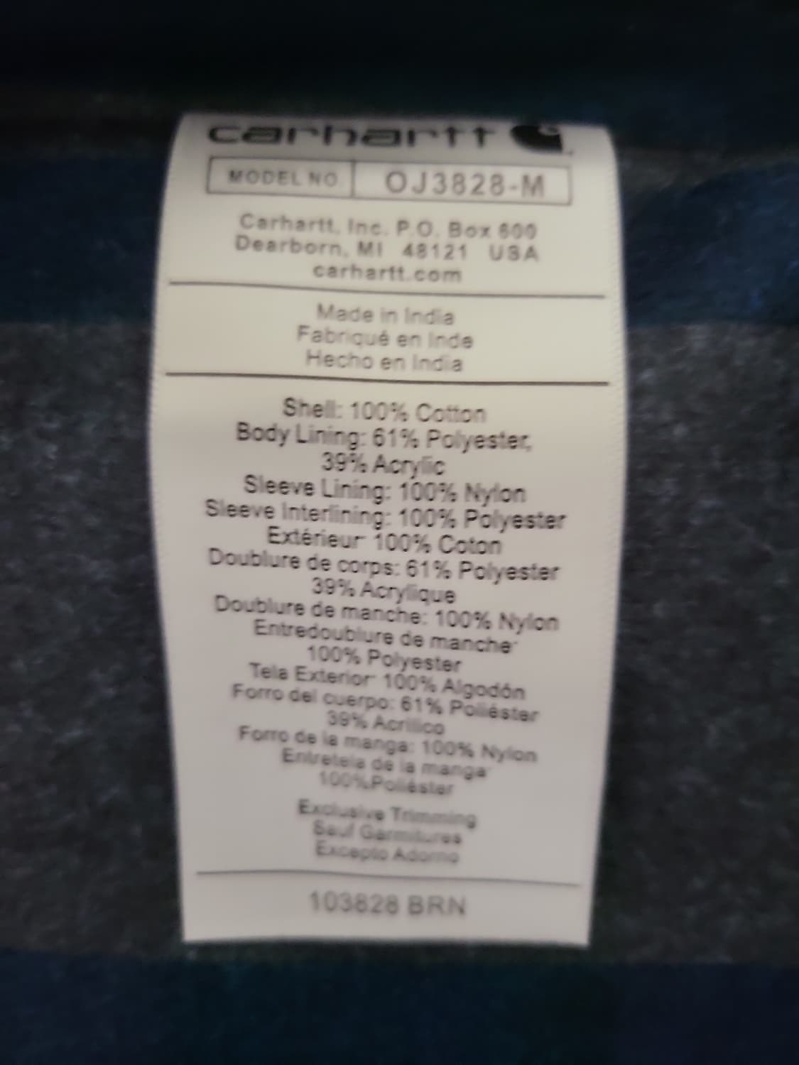 칼하트 디트로이트 자켓 M 새상품 상품이미지8