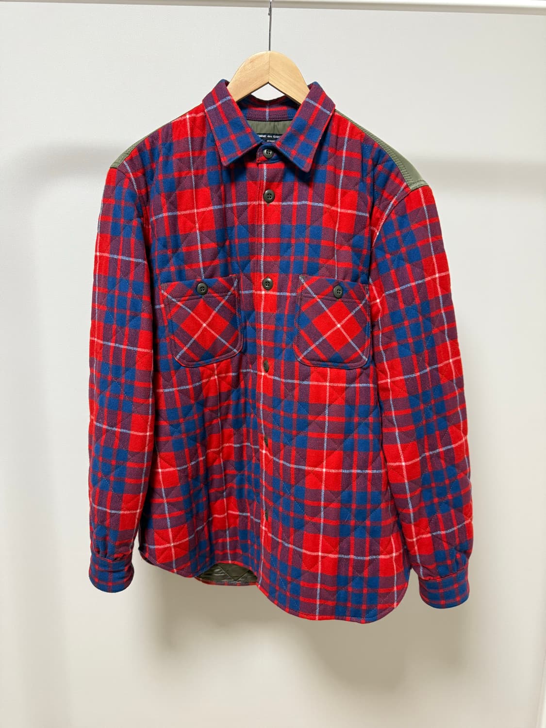 Comme des garcons homme 퀄팅 셔츠 상품이미지1