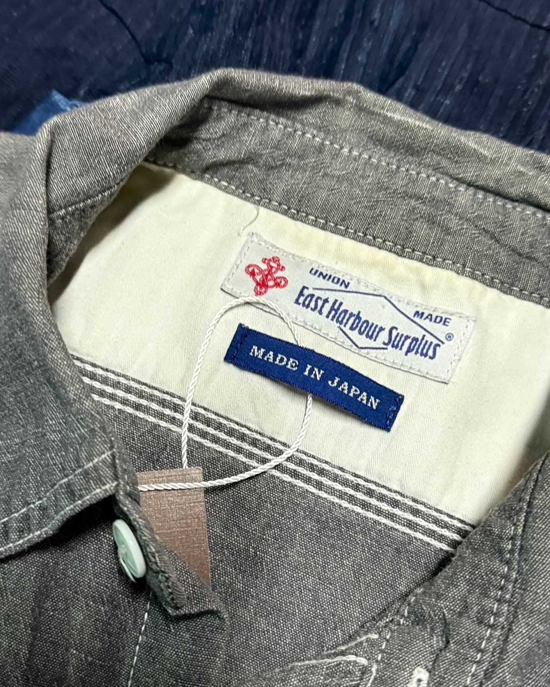 이스트하버서플러스 코튼 블랜드 투 포켓 샴브레이 셔츠 L 상품이미지6