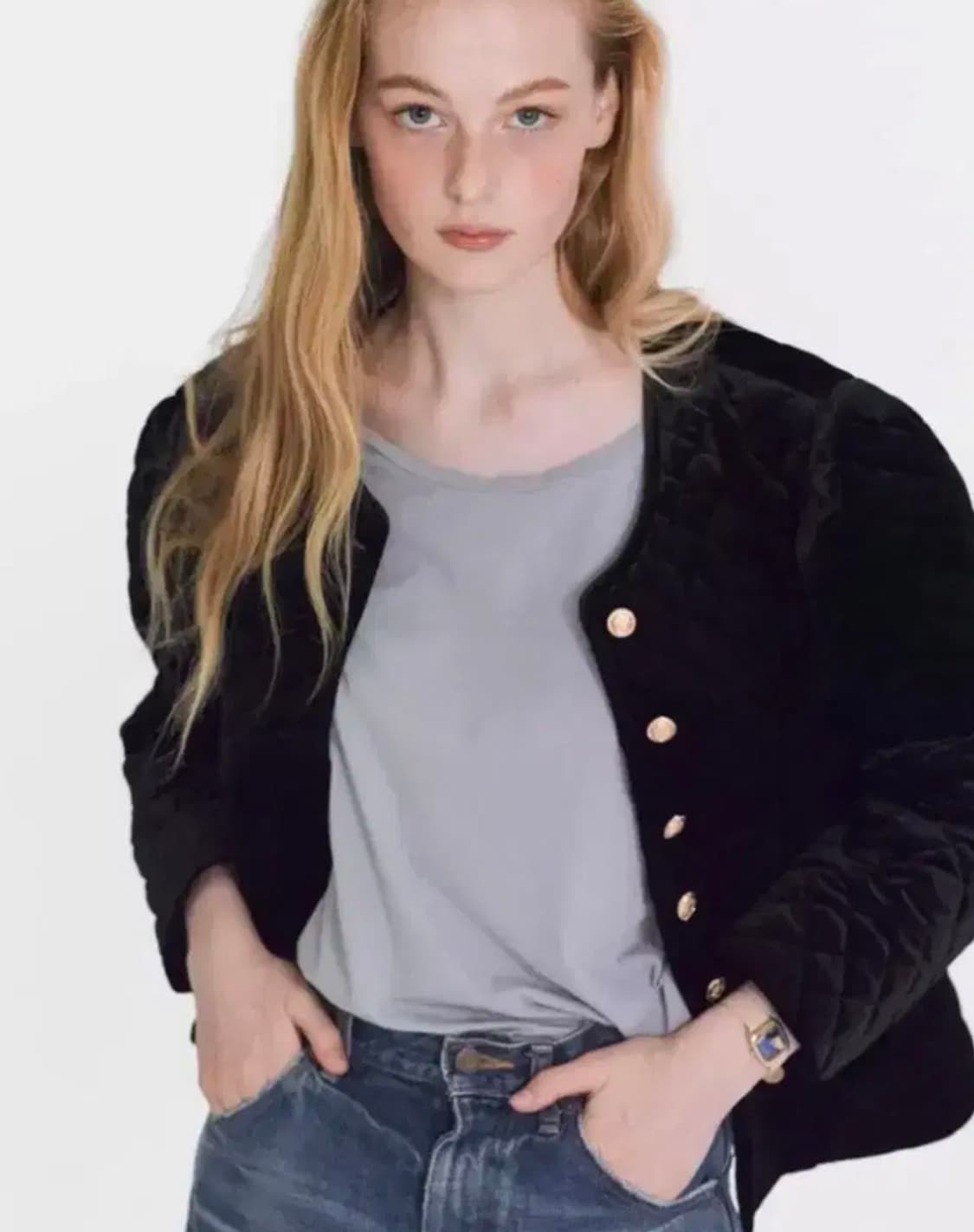 위라라 벨로아 자켓 상품이미지1