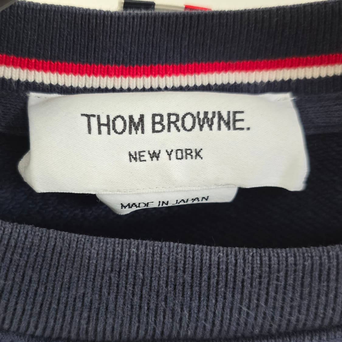 톰브라운 사선완장 맨투맨 1사이즈 95 판매 상품이미지3