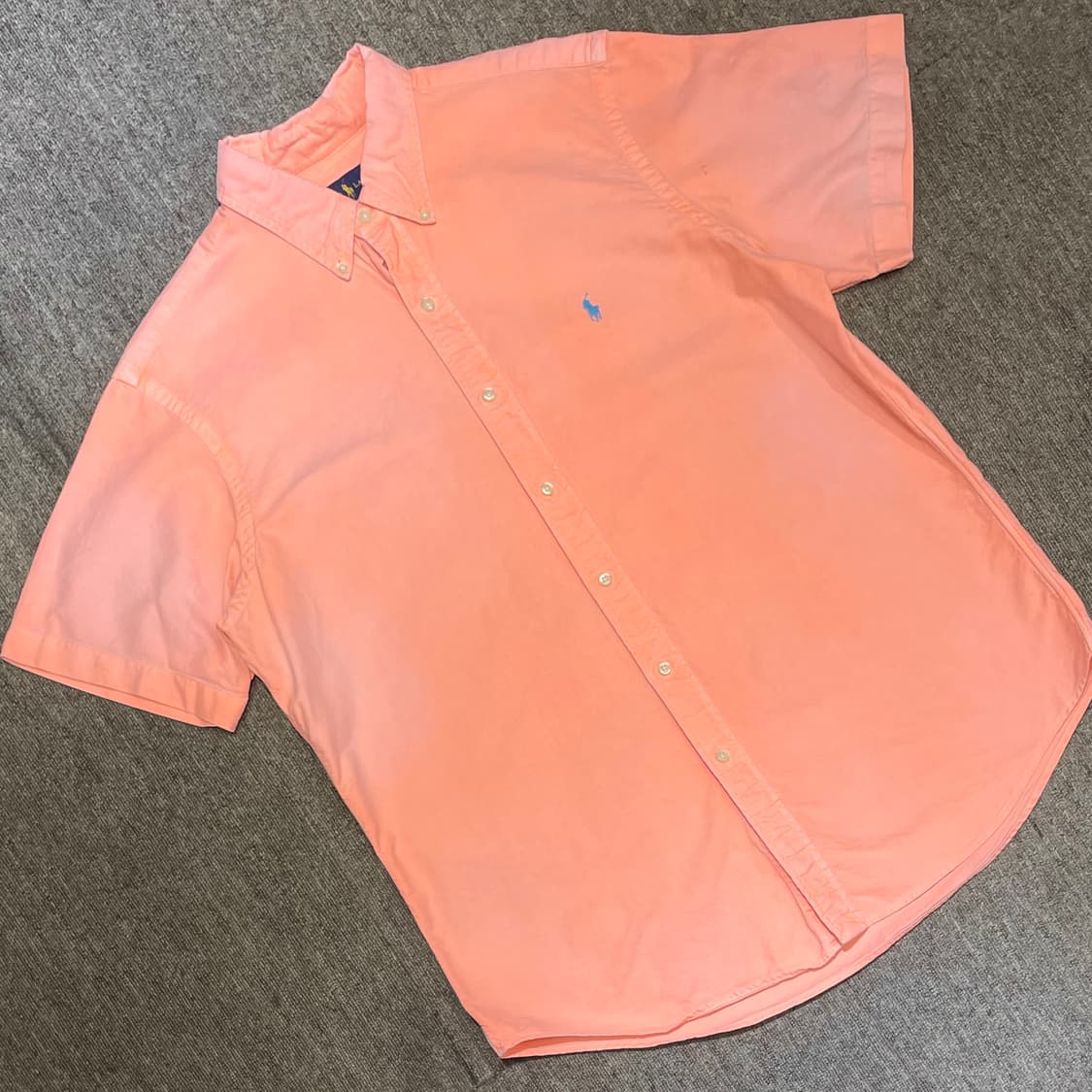 (L) POLO 폴로 랄프로렌 솔리드 반팔 셔츠 상품이미지1