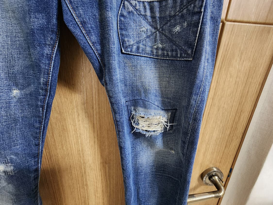 (34)폴로 빈티지 데미지 워싱 데님 팬츠  상품이미지3
