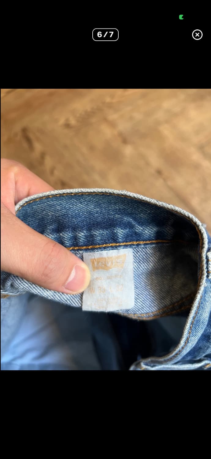 [33] 90's 리바이스 USA 오렌지탭 505 데님 팬 상품이미지6