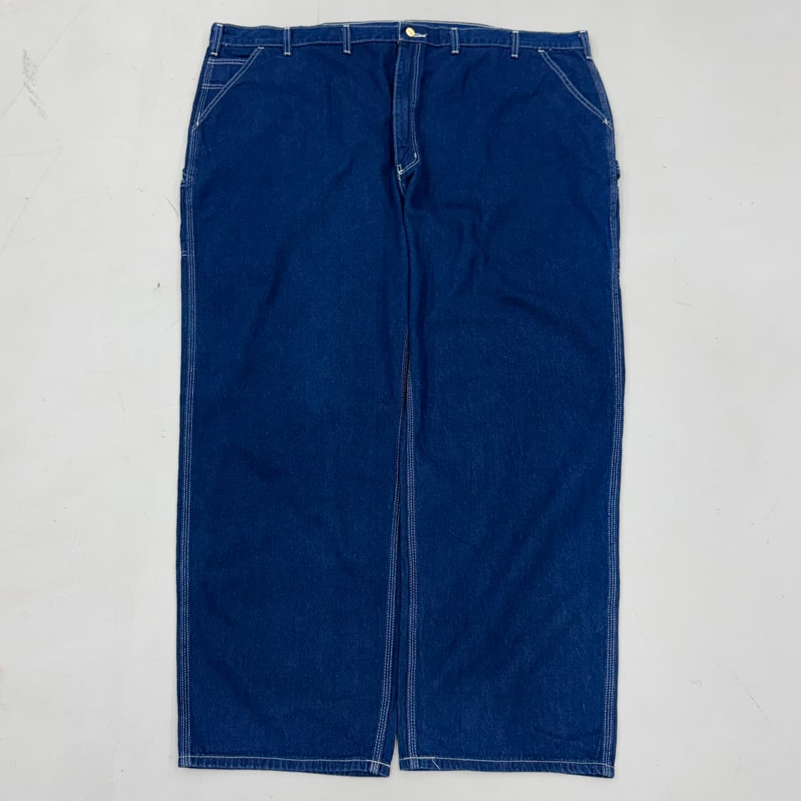 칼하트 빅사이즈 카펜터 스티치 워크 와이드 데님팬츠 상품이미지2