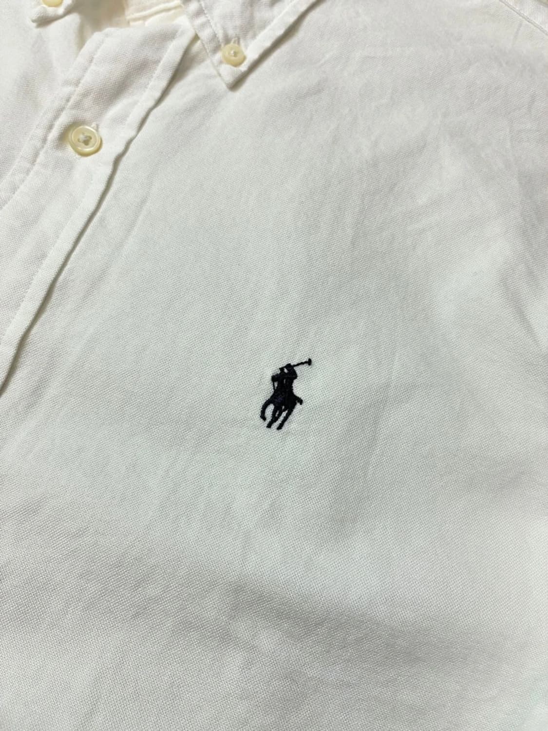 폴로 랄프로렌 옥스포드 자수 로고 화이트 셔츠 PN5818 상품이미지3