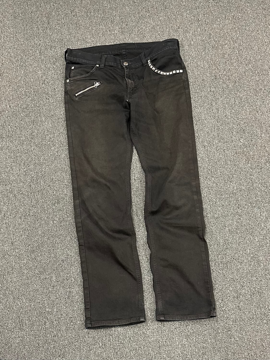 34)Lee 빈티지 스터드 블랙 데님팬츠 상품이미지5