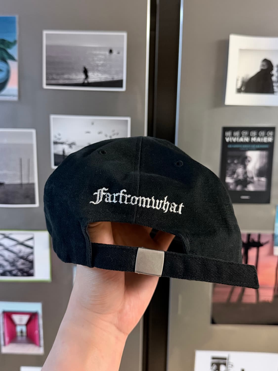 파프롬왓 GOTHIC BLANK CAP BLACK 상품이미지2