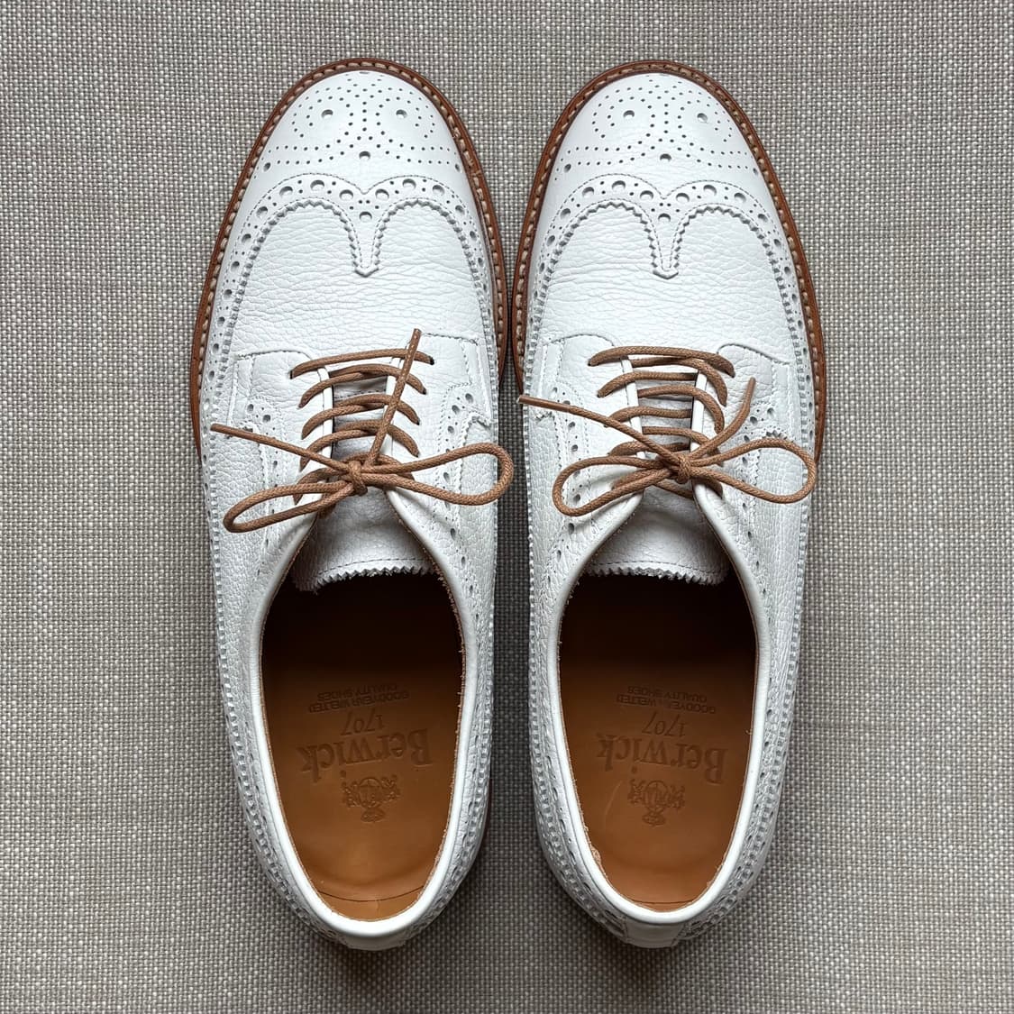 [UK7] Berwick 4794 화이트 그레인 브로그 윙팁 상품이미지8