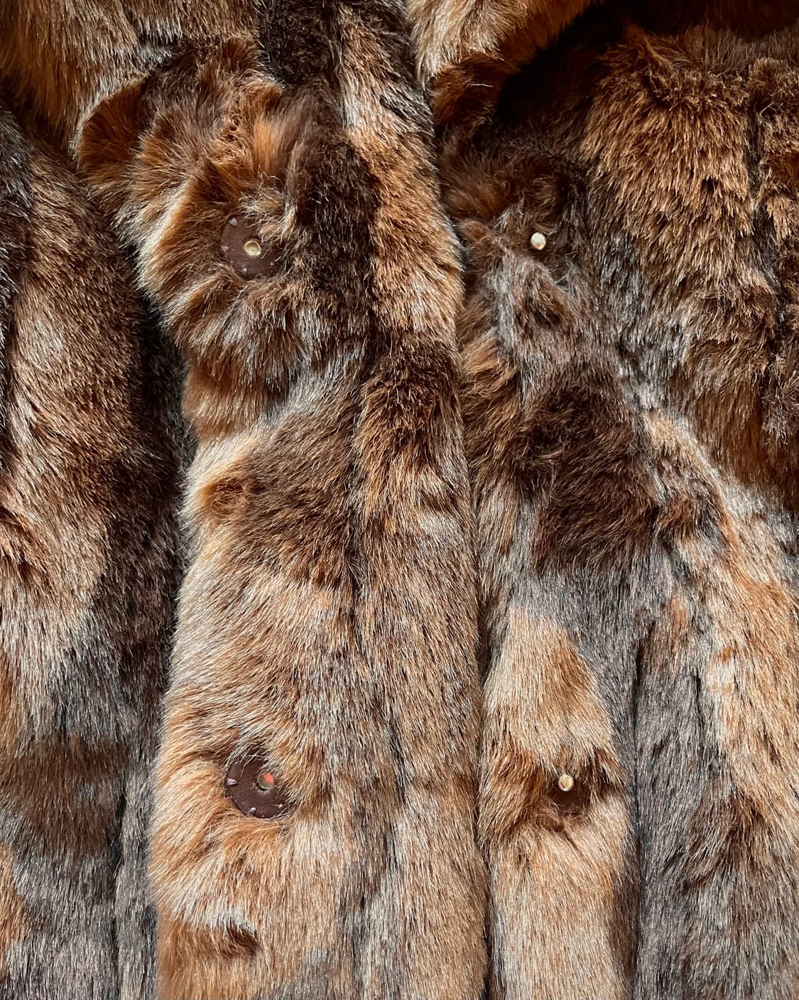 2000s Abecrombie & Fitch Brown Fur Coat 상품이미지6