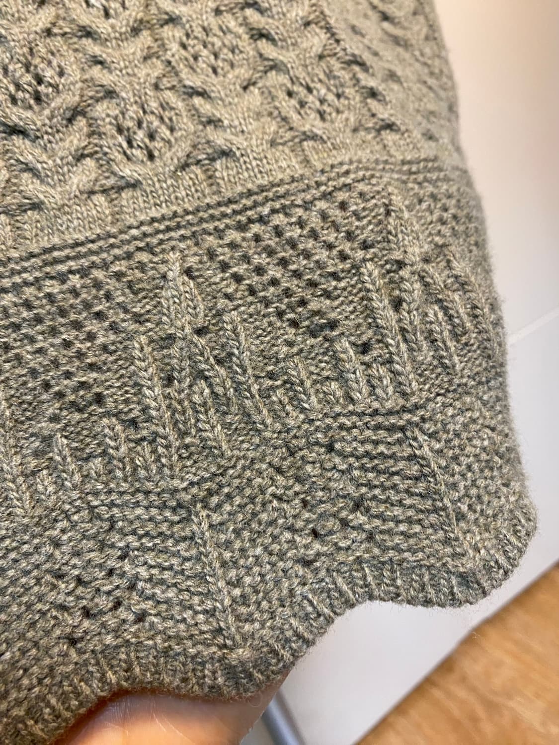 코벳블랑 케이블 니트조끼S 상품이미지5