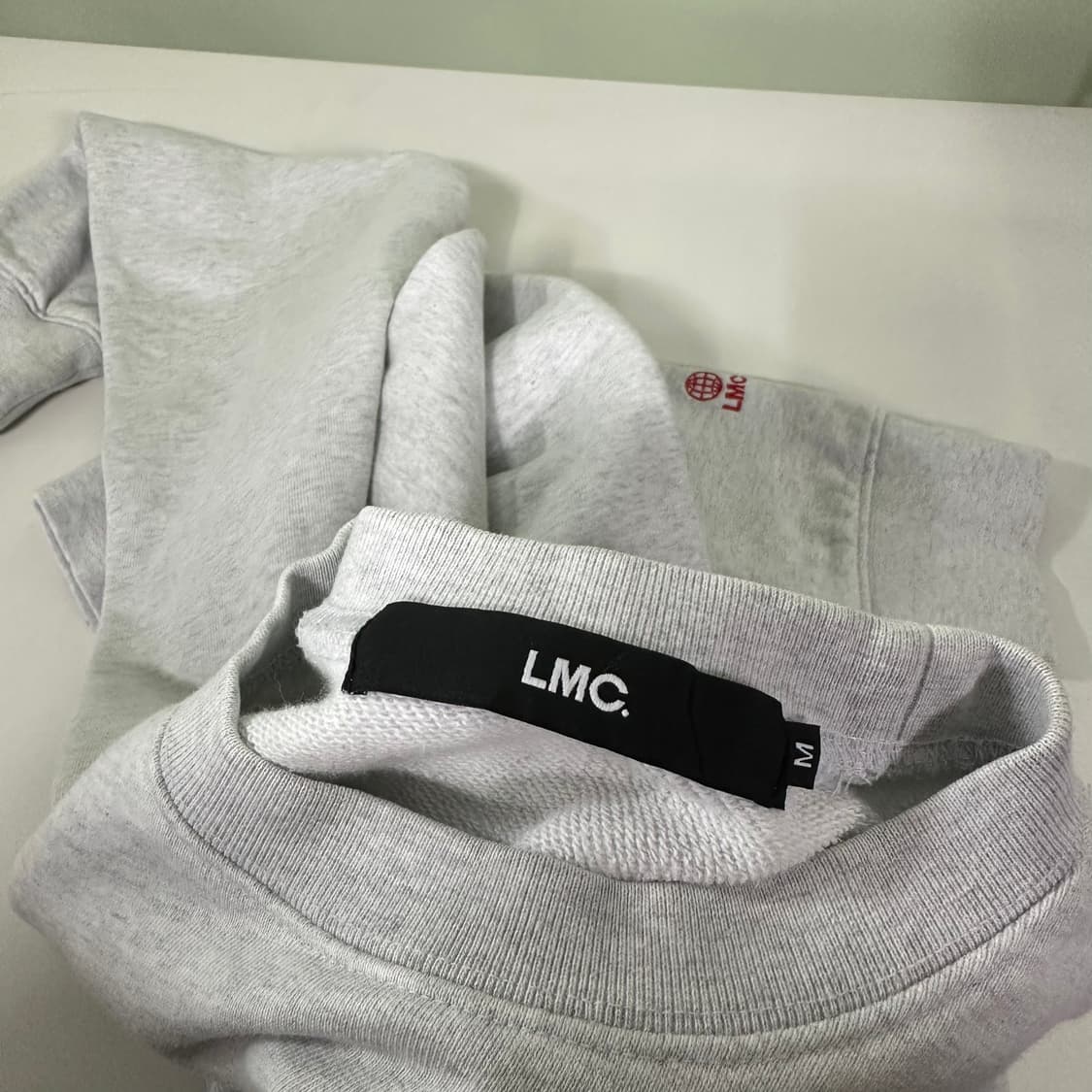 M LMC 엘앰씨 멜란지그레이 자수로고 스웻셔츠 맨투맨 상품이미지5