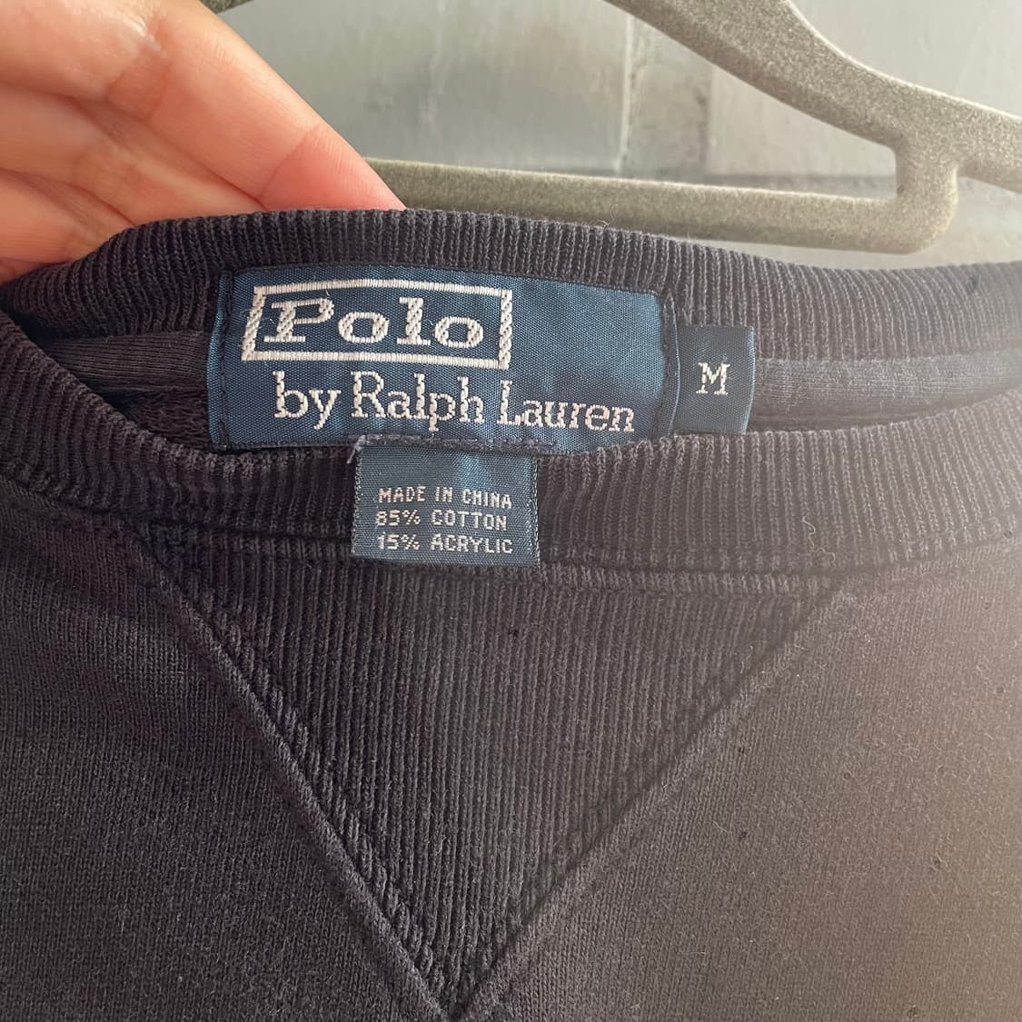 폴로 랄프로렌 블랙 코튼 맨투맨 상품이미지3