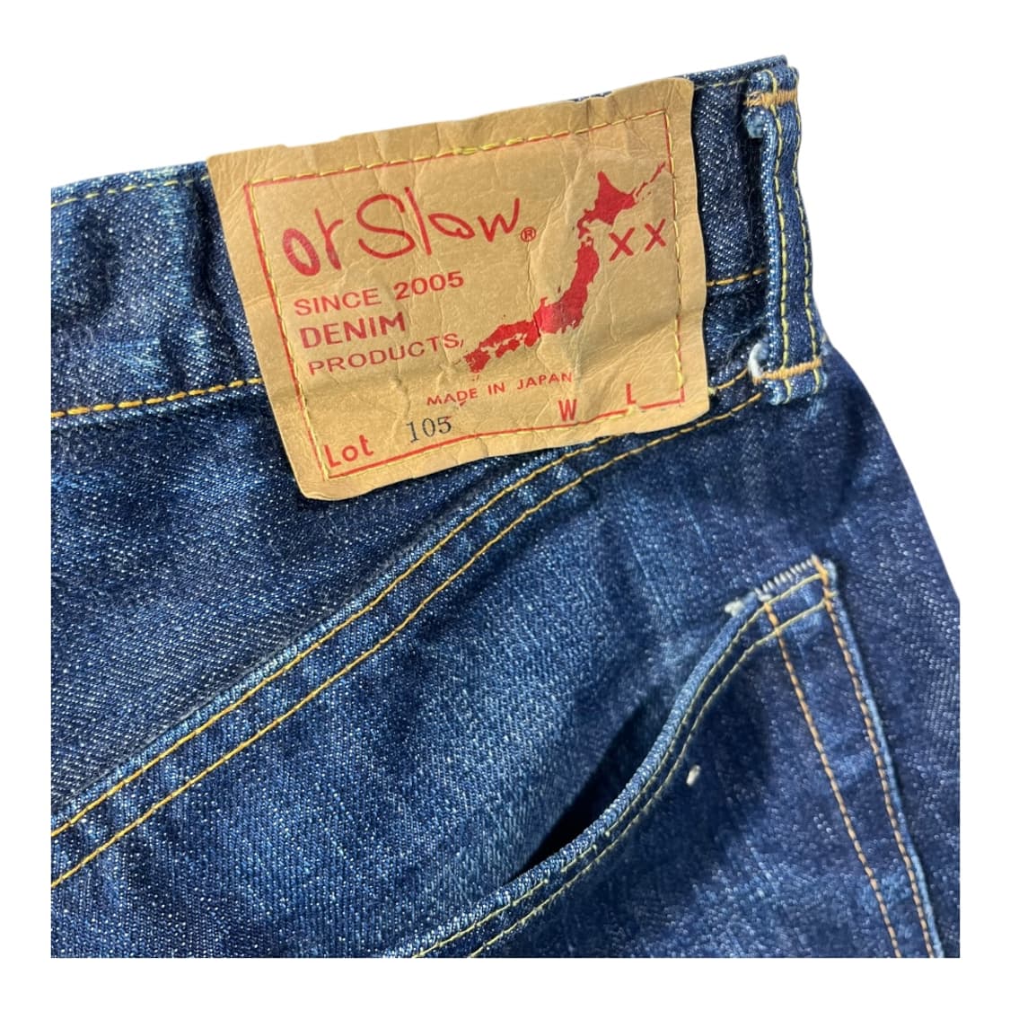 [Orslow] 오어슬로우 105 셀비지 데님팬츠 상품이미지4