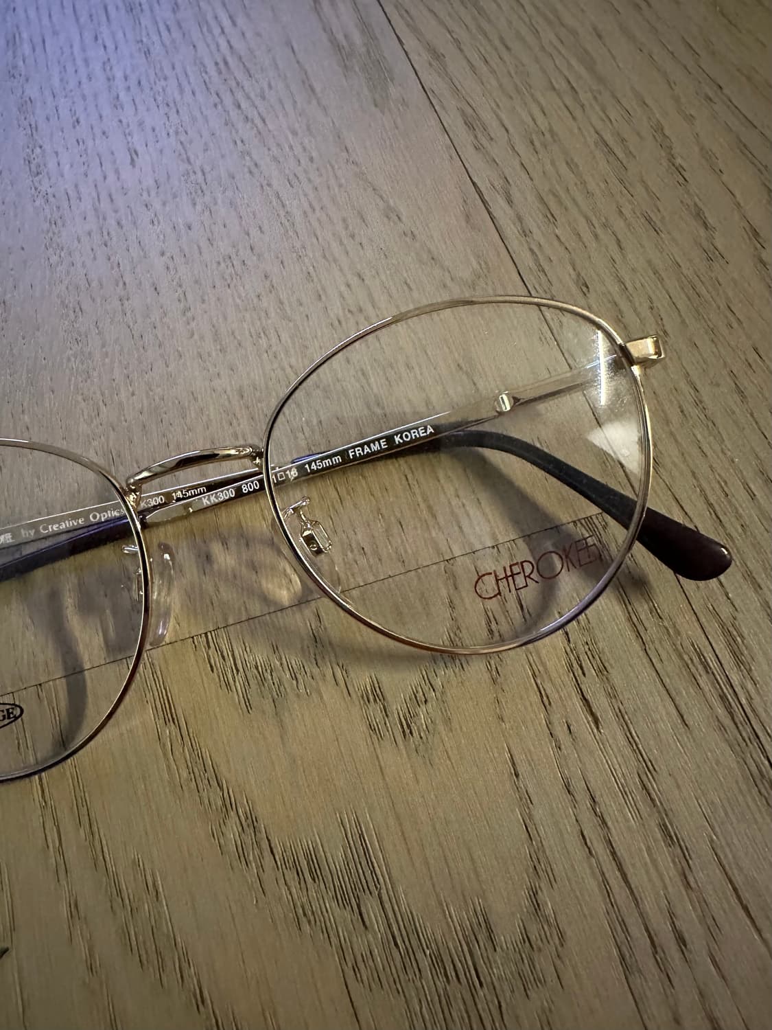 빈티지 골드 라운드 안경 상품이미지3