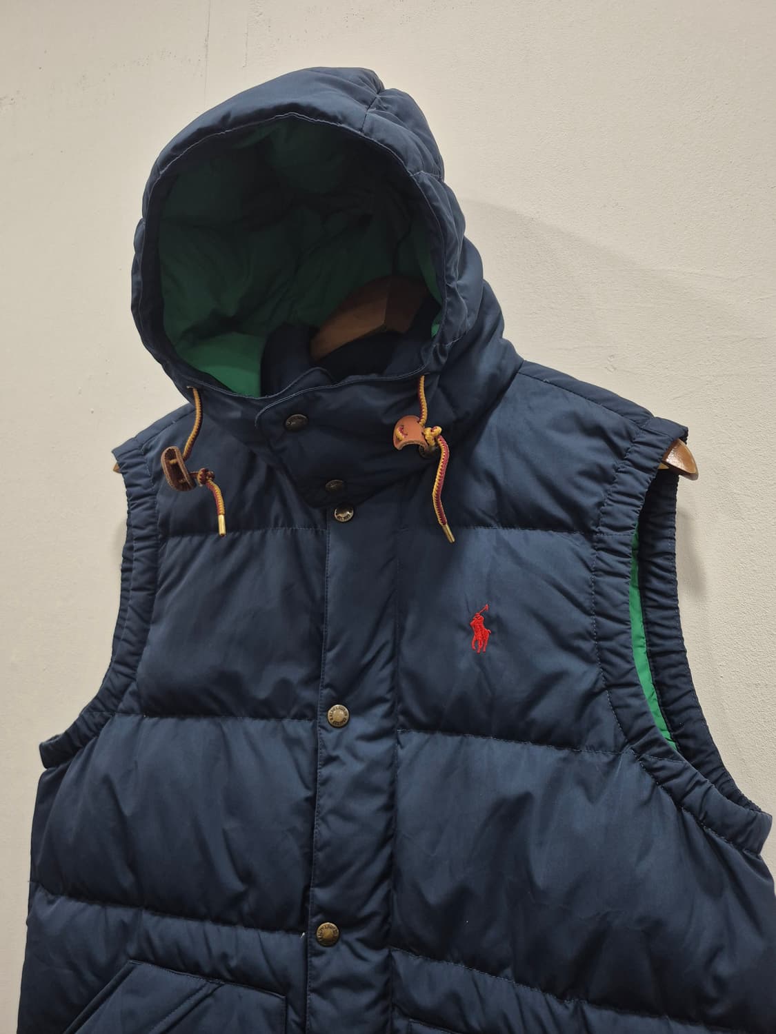 폴로랄프로렌 오리털 다운 베스트 패딩조끼 네이비 남성 90~95사이즈 상품이미지2