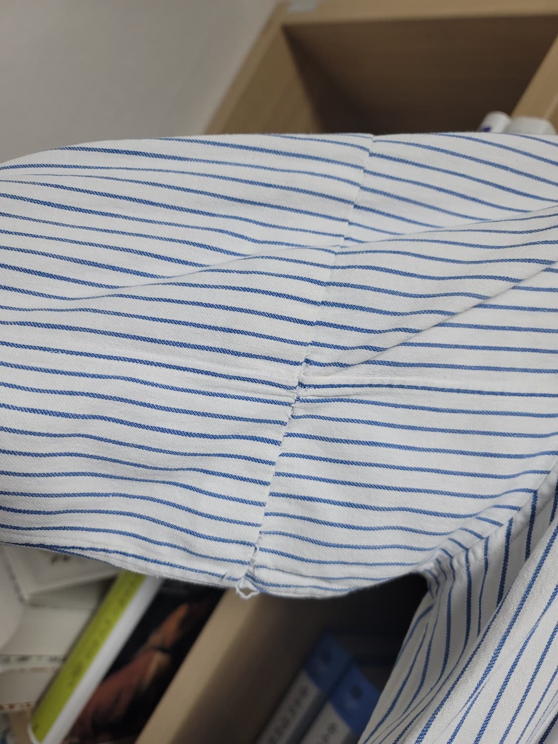 50~60년대 프렌치 그랜파 워크 셔츠 밴드카라 상품이미지7